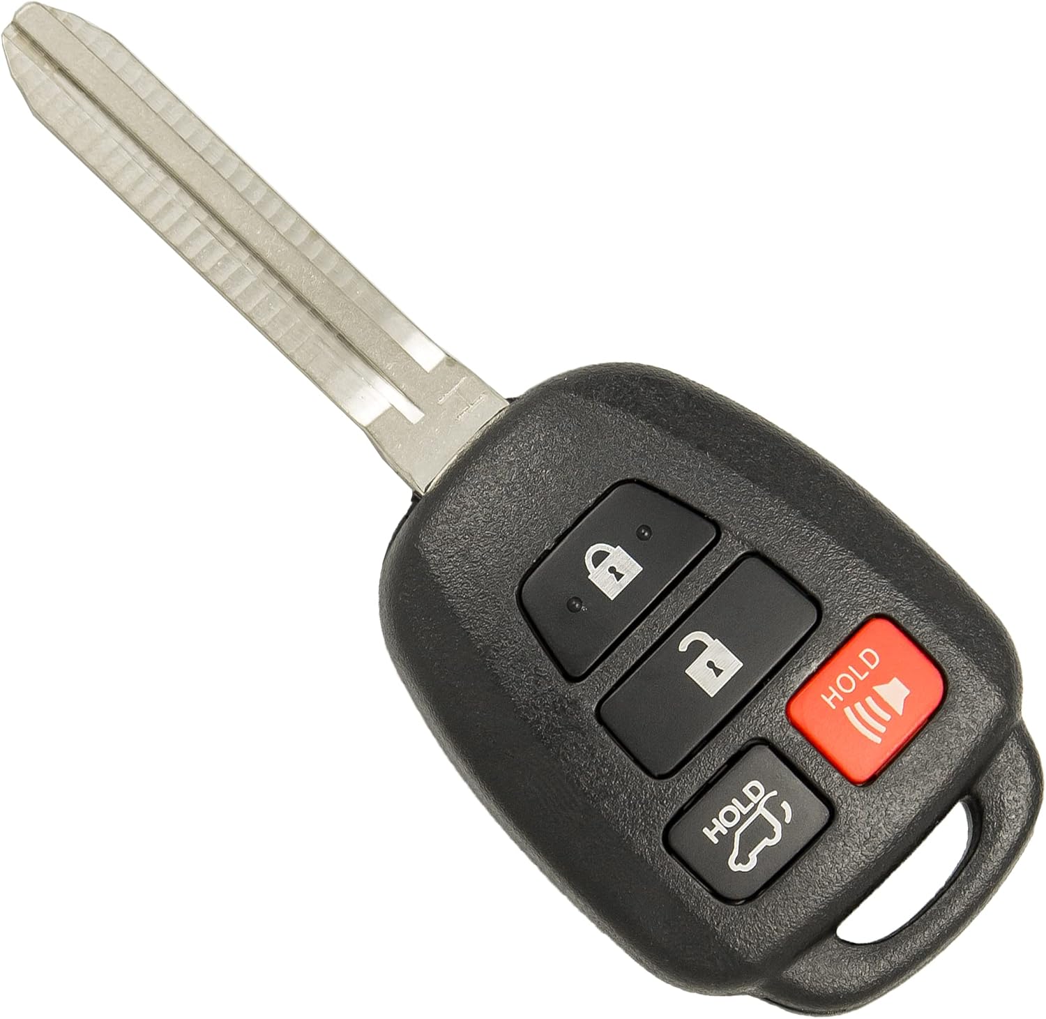 Keyless2Go Keyless Entry Remote Head Key Fob for select Toyota Rav4 Highlander Tacoma GQ4-52T w/ Trunk Release