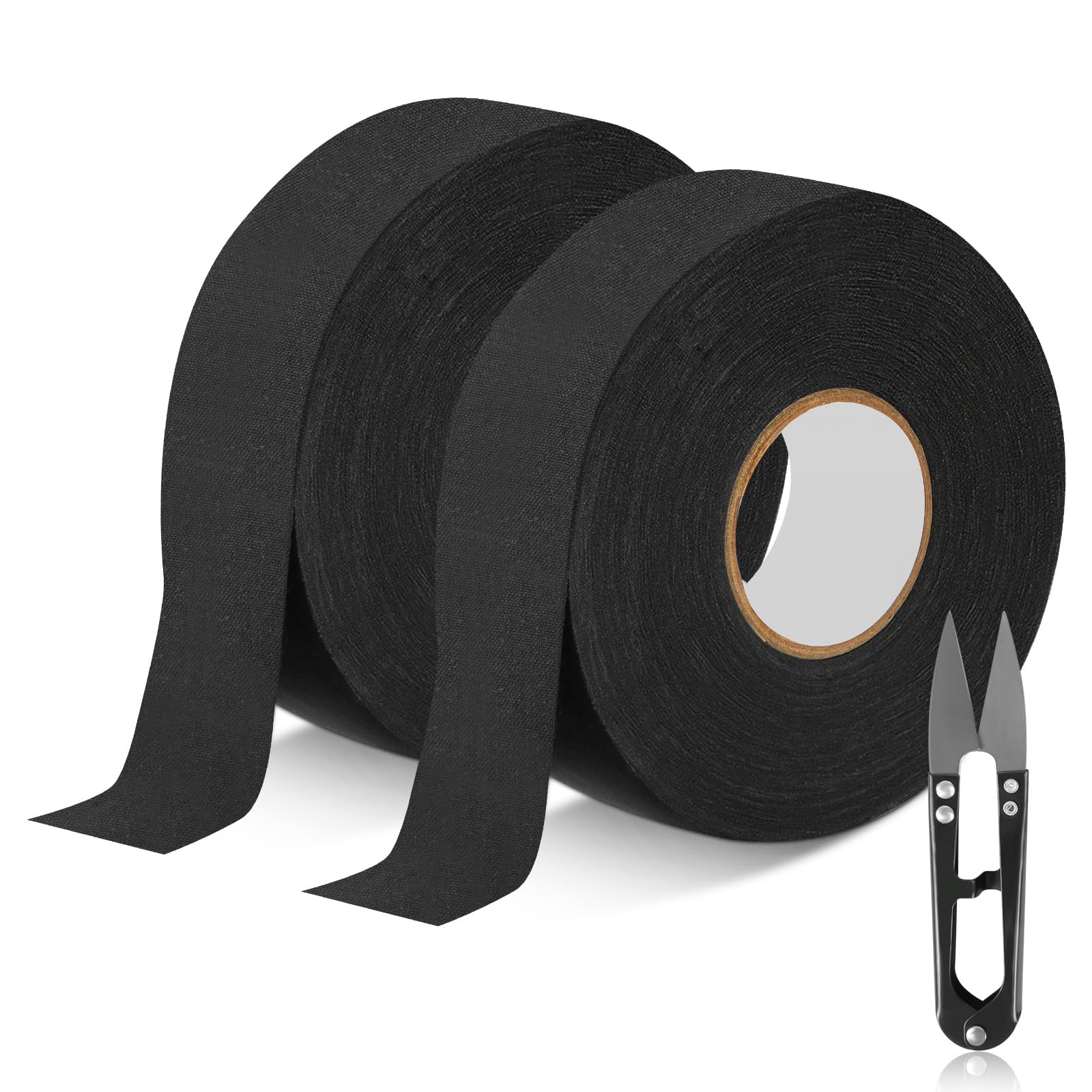 APXEL Hockey Stick Tape, 82 Ft Anti Slip Grip Tape, Non-Slip Self-Adhesive Sport Cloth Tapes for Ice Hockey Golf Tennis Squash Badminton Baseball Skipping Rope (2 Rolls)