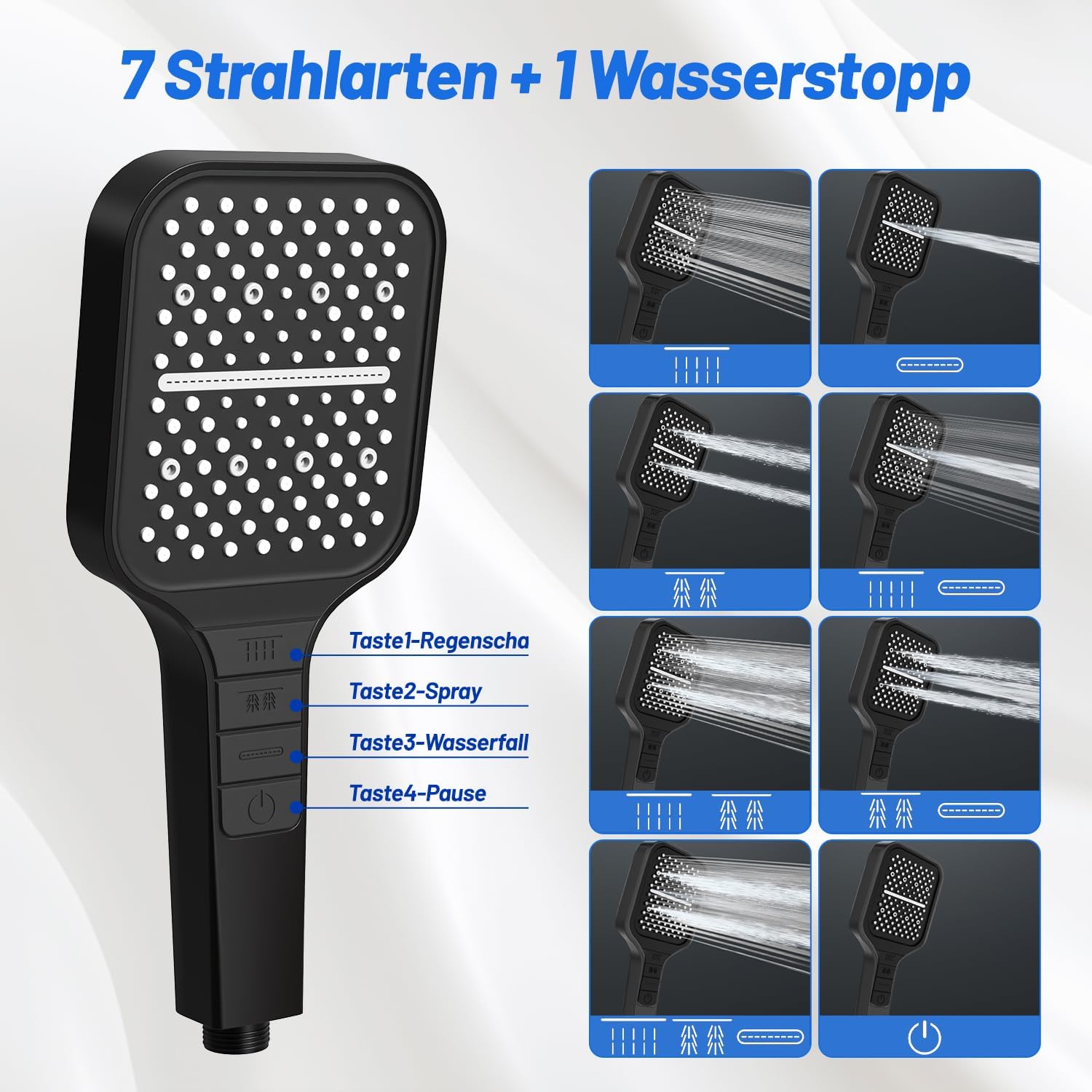 Zuhanyfej sugármódok