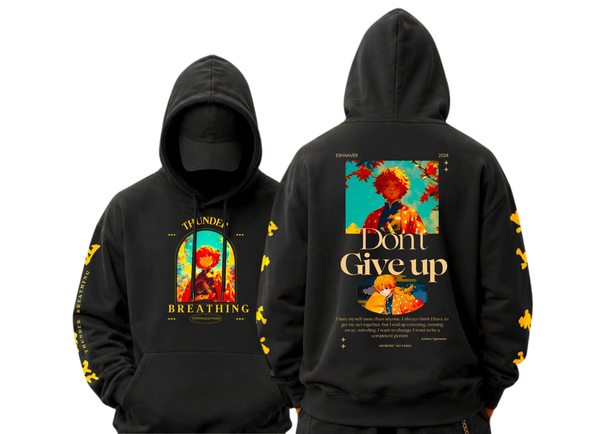 Oversized Graphic Hoodie for Men & Women | Premium Cotton Blend Hooded Sweatshirt | Casual Streetwear Pullover with Kangaroo Pocket | Soft Fleece Winter Wear | Relaxed Fit-image-14