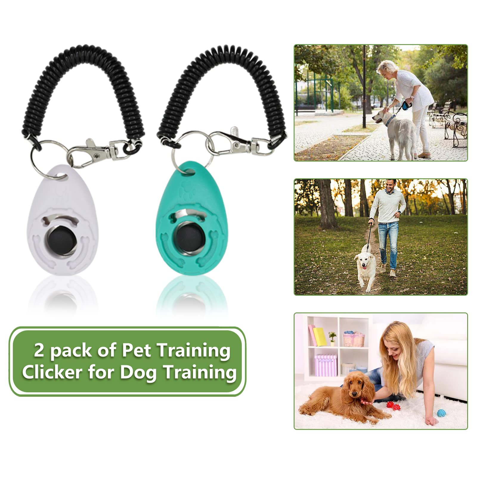 Bolsa de golosinas para perros, kit de entrenamiento para perros, bolsa de entrenamiento para perros, bolsa de golosinas para perros con clicker para perros, dispensador de bolsas para