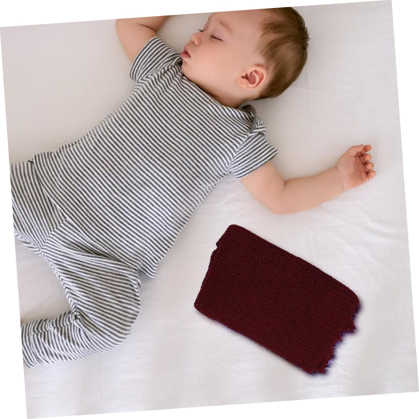 Kisangel Manta Envolvente para Recién Nacidos 6 Piezas Elástica para Fotos | Acrílico, Ajuste Adaptable y Tacto Suave, Diseño Multifunción Ideal para Fotografía