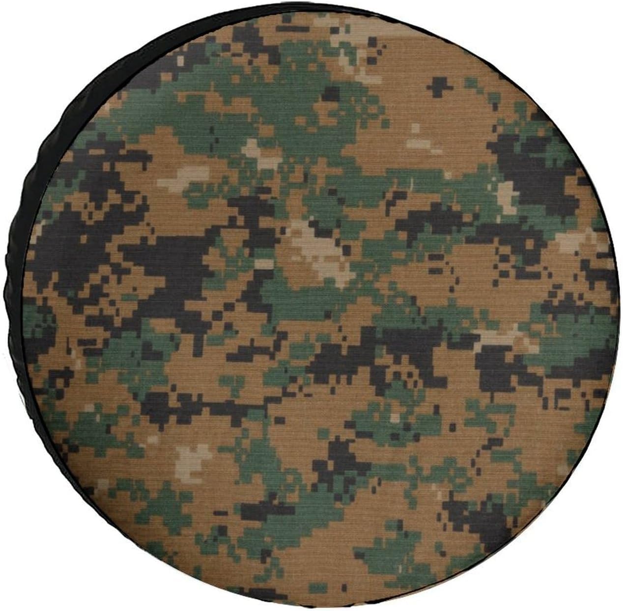 US Marine Force Spare Tire Cover Marpat Camouflage Wheel Tyre Covers Travel Trailers Protectors Weatherproof Dust-Proof for Camper Trailer Truck Rv Universal 28inch, style