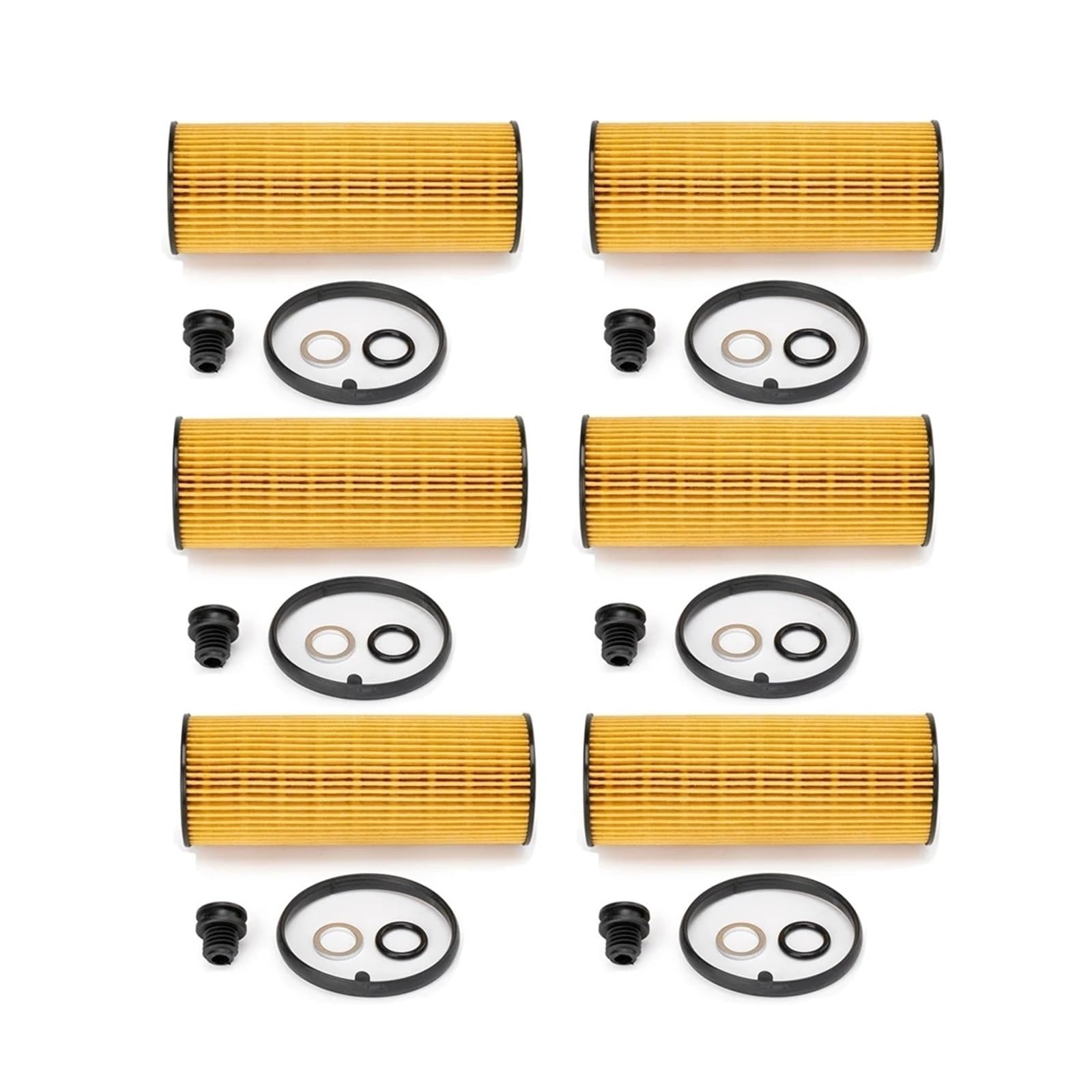 filtro de aceite del coche Filtro de aceite de motor para coche (1/4/6 unidades) 26320-2R000. Compatible con motor diésel Hyundai IV 2.0 (2021) y Hyundai Taucson NX4 2.0.(6pcs)