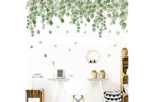 "Hanging Green Vine Wall Decal" Spruce Up Your Home with Nature's Essence
