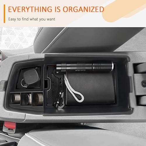 Miniatura 7 de CDEFG Organizador de accesorios de consola central para Chevy Bolt EV 1LT 2LT EUV LT Premier, bandeja de almacenamiento para reposabrazos (borde