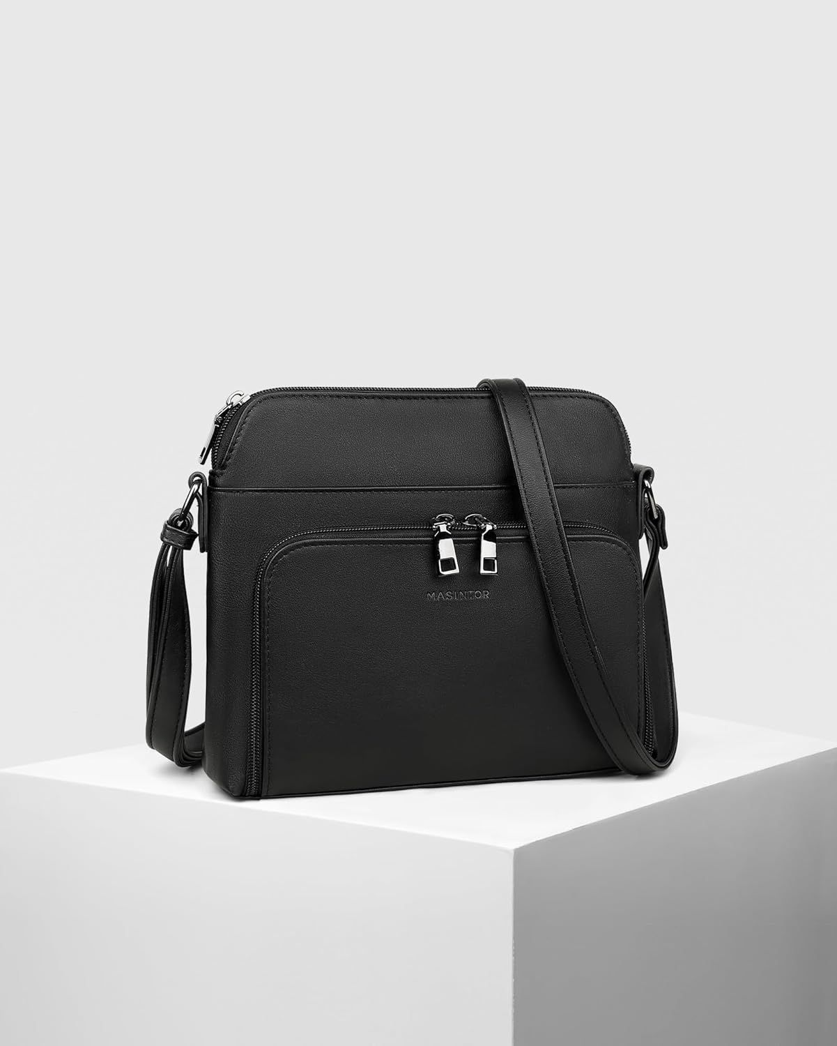 MASINTOR Crossbody Purse Bags for Women, Multi-Pocket Soft Leather Shoulder Purse with Tassel, Lightweight Travel Handbag - Image 3