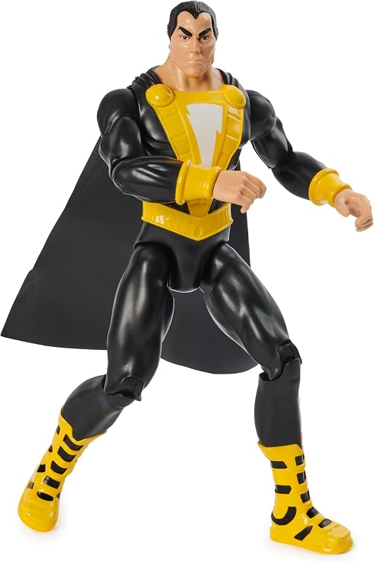 DC Comics, Figura de acción de Black Adam con capa, 12 pulgadas, fácil de posar, juguetes coleccionables de superhéroes para niños y niñas, a partir de 3 años
