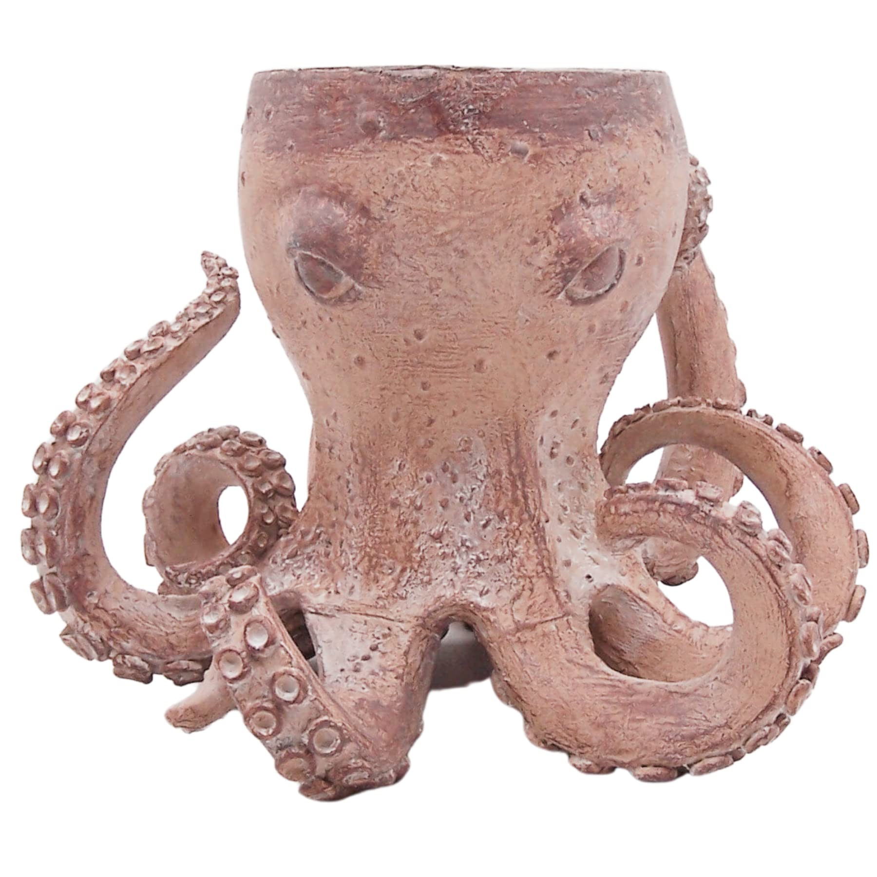 Wowser Octopus Planter, Freestanding Outdoor Decoration, Marine-Inspired Garden Décor, 7.5 Inches
