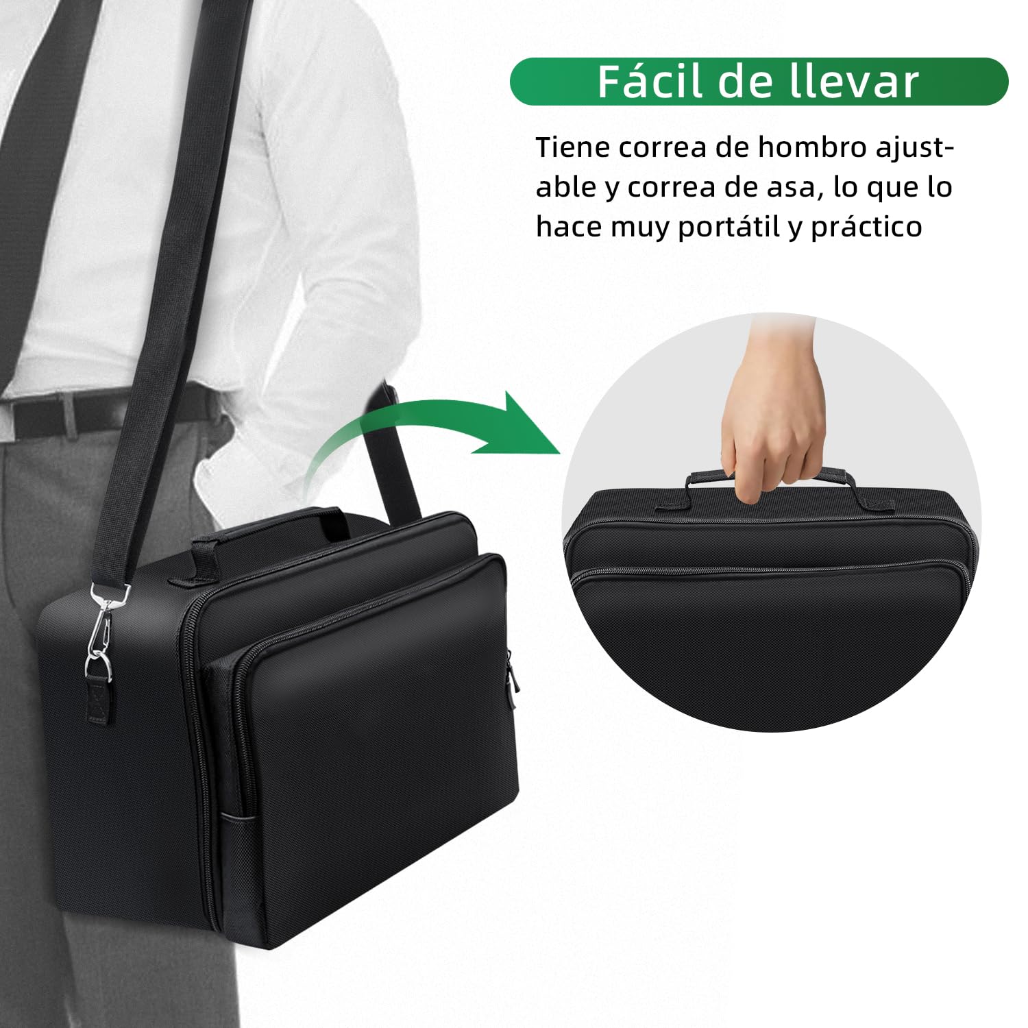 Mcbazel Funda Protectora para Xbox Series X, Funda de Transporte para Consola Xbox Series X, Controlador, Cables y Otros Accesorios, Black, Estuche de Viaje