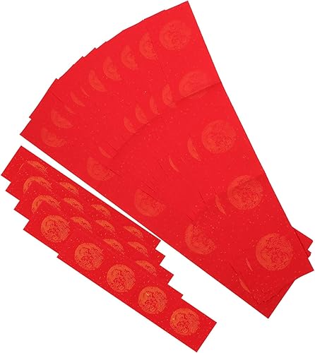 Miniatura 2 de EXCEART Pareja china de bricolaje en blanco para Año Nuevo chino, 5 juegos de parejas de festival de primavera de papel rojo Chun Lian para