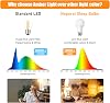 Neporal Amber Full Spectrum Light Bulbs 9PK, 9W 60 Watt Equivalent, Blue Blocking Light Bulbs 1800K  6000K Natural Sunlight Bulbs