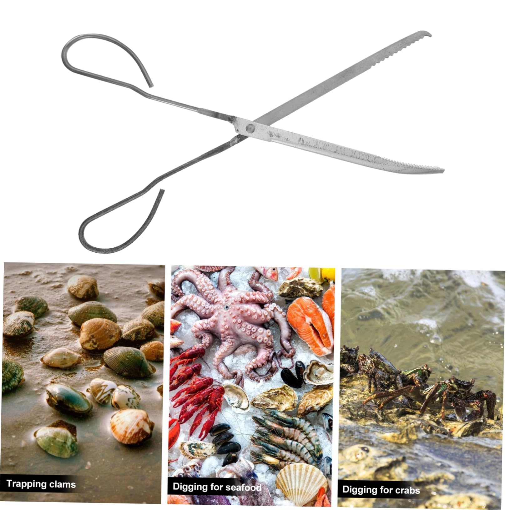 GARVALON Handy Trash Claw Grabber Comfortable Handle for Outdoor Garbage Clip and Fish Picker