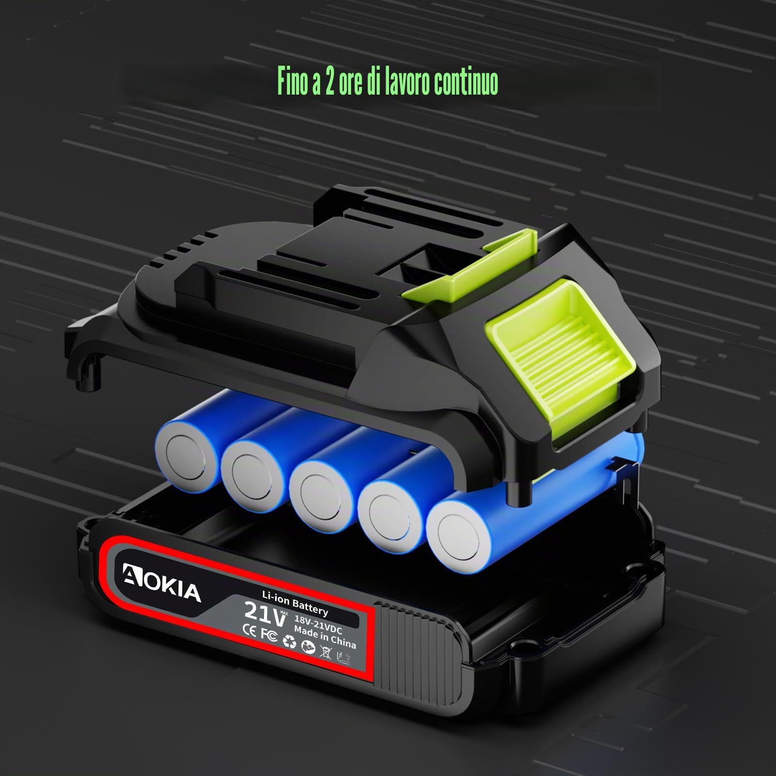 AOKIA 6 Pollici Motosega a Batteria Telescopica & 33 mm Forbici Potatura a Batteria, 4-in-1 Kit Motosega e Forbici con 2 * 2000 mAh Batterie, Portata Massima Fino a 4,5 m