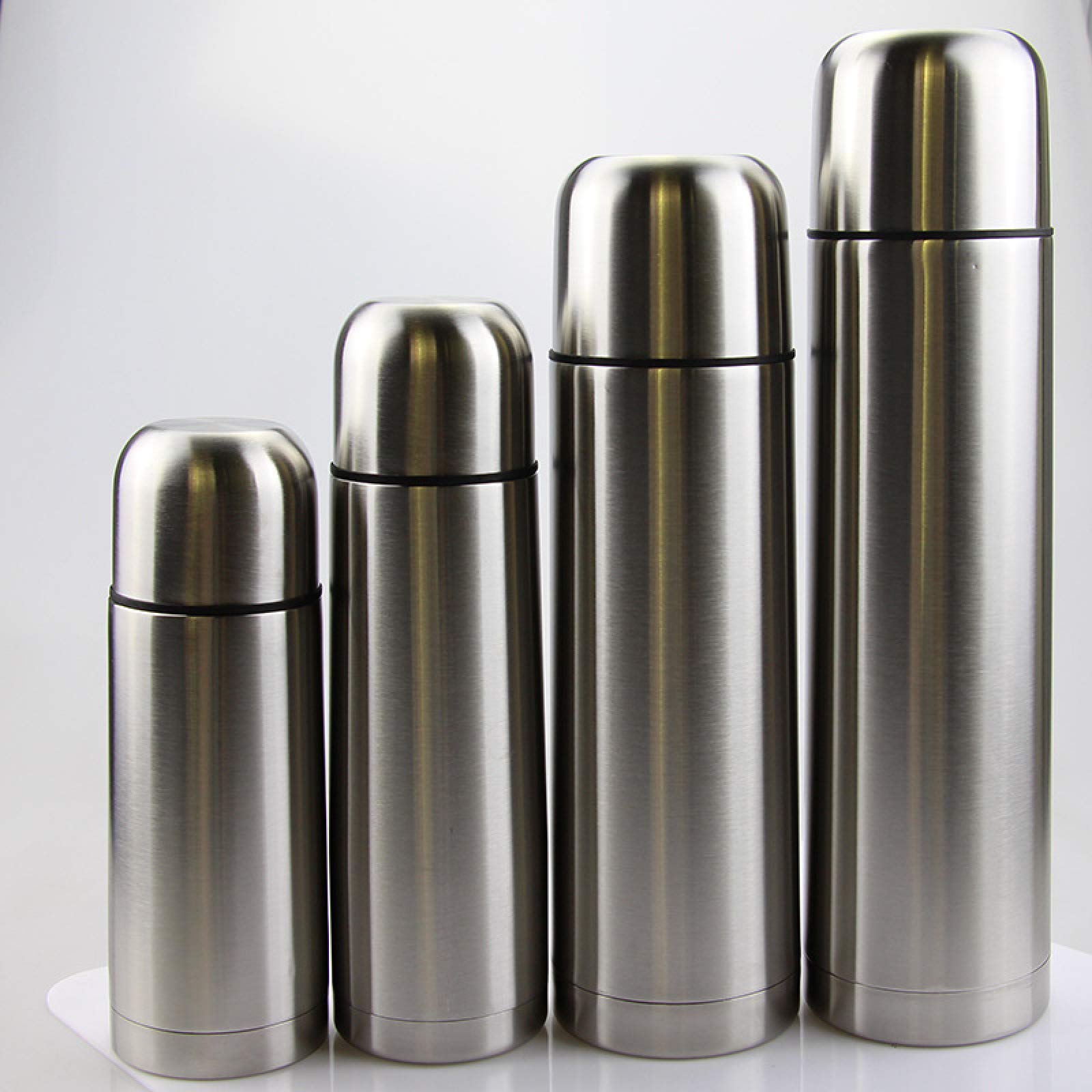 Thermos Water Bottle, Stainless Steel Vacuum Thermos Bottle, Big Bullet Hot  Water Bottle, Home Travel Office Mug, Silver 350/500/750/1000ml :  Amazon.co.uk: Home u0026 Kitchen