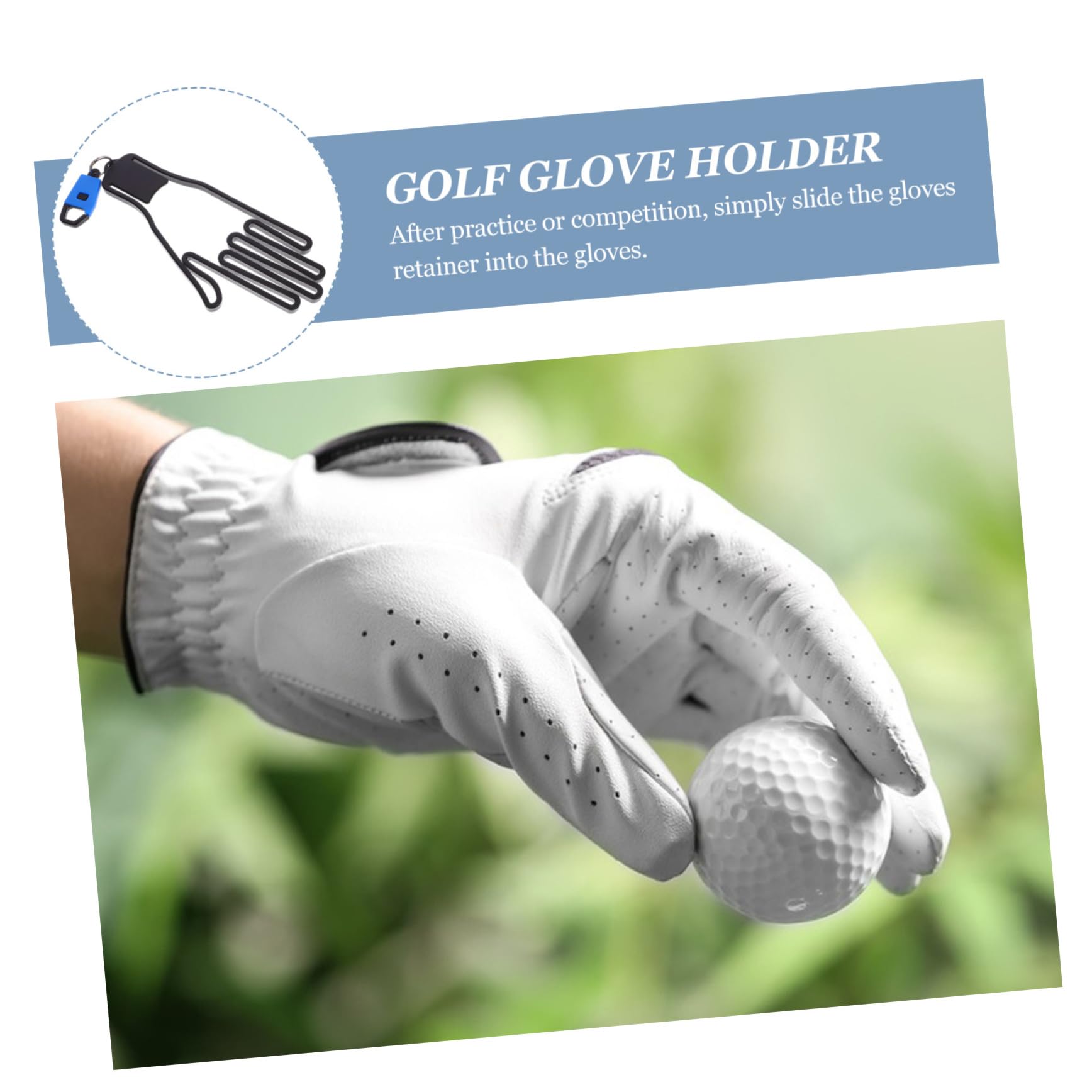 POPETPOP Soporte para Guantes De Golf Guantera De Diseño Colgante Marcos De Secado De Guantes Secadores De De Golf Soportes De Secado De De Aleación De Aluminio Blue