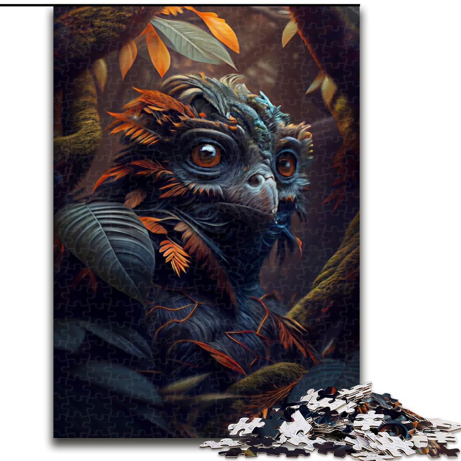 1000 Piece Jigsaw Puzzles for Teenagers Gifts Boreal Alien Bird Hybrid, Educational Games Home Decoration Suitable for Desktop Decoration (Size 50x75cm)