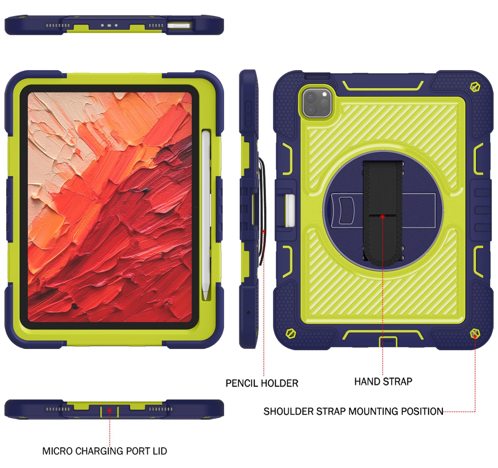 Custodia Impermeabile SHELLBOX Per IPad Pro M4 11'' (2024), Antiurto, Con Tracolla