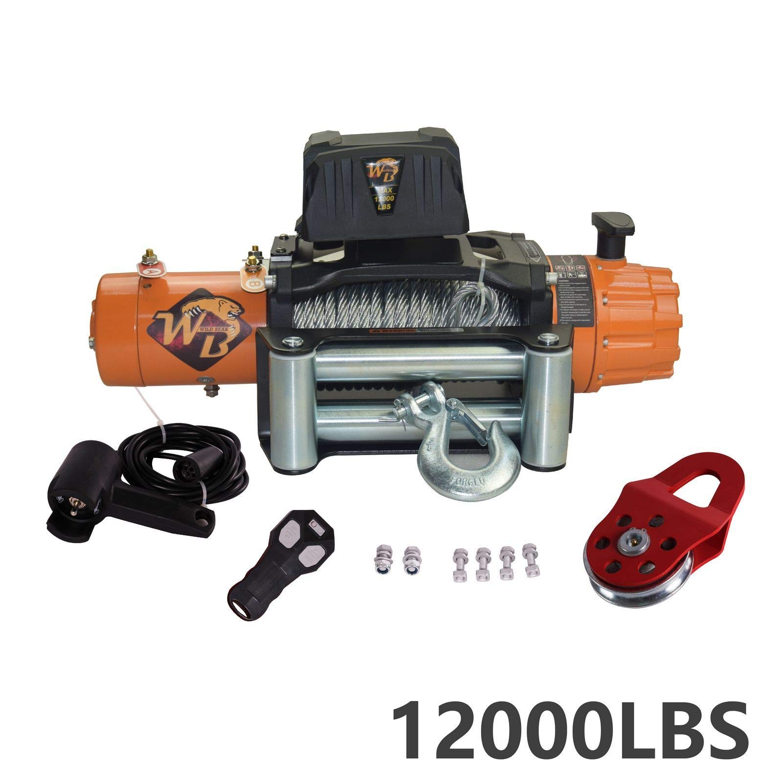 Universal Rope Driver Mgpro Universal Steel Rope 12000lb 12v 158 1 Gear Ratioelectric ...