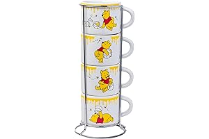 Simple Modern Winnie the Pooh 4 Piece Espresso Set