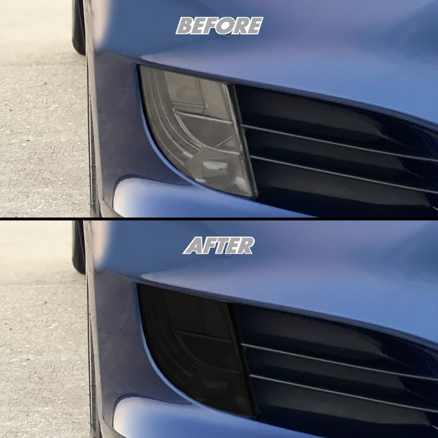 MusTree Precut Light Cover Tint Film Fit for Tesla Model 3 Headlight