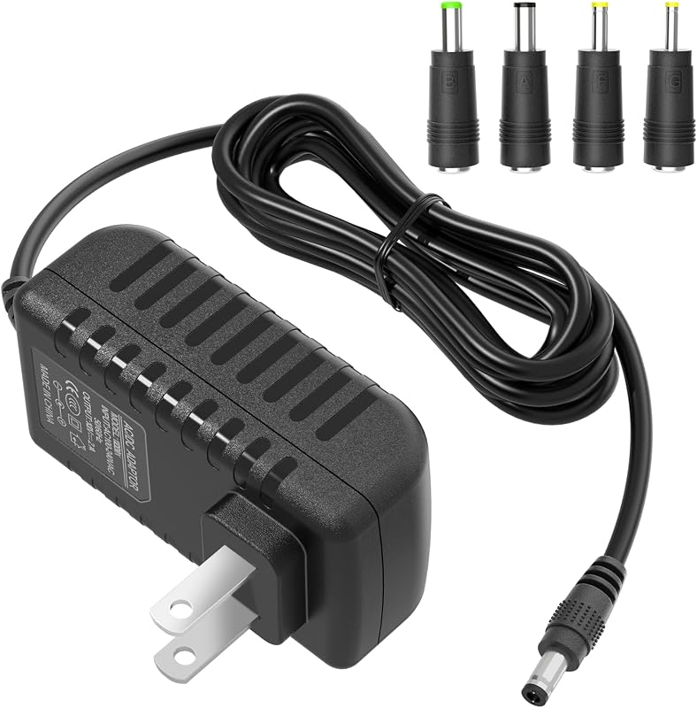 12V AC Charger Power Adapter for Seagate Freeagent Goflex, Backup Plus SRD0SD0, Elements Desktop, WD Western Digital, WD_Black D10, Avolusion PRO-5X External Hard Drive Power Supply Cord and More