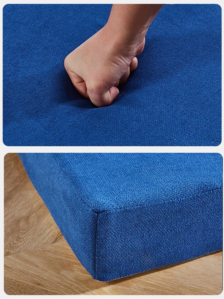 Matelas de sol pliable en mousse haute densité de 8 cm d'épaisseur avec fond antidérapant, lit d'invité, lit d'invité, camping (bleu, 60 x 200 x 8 cm)