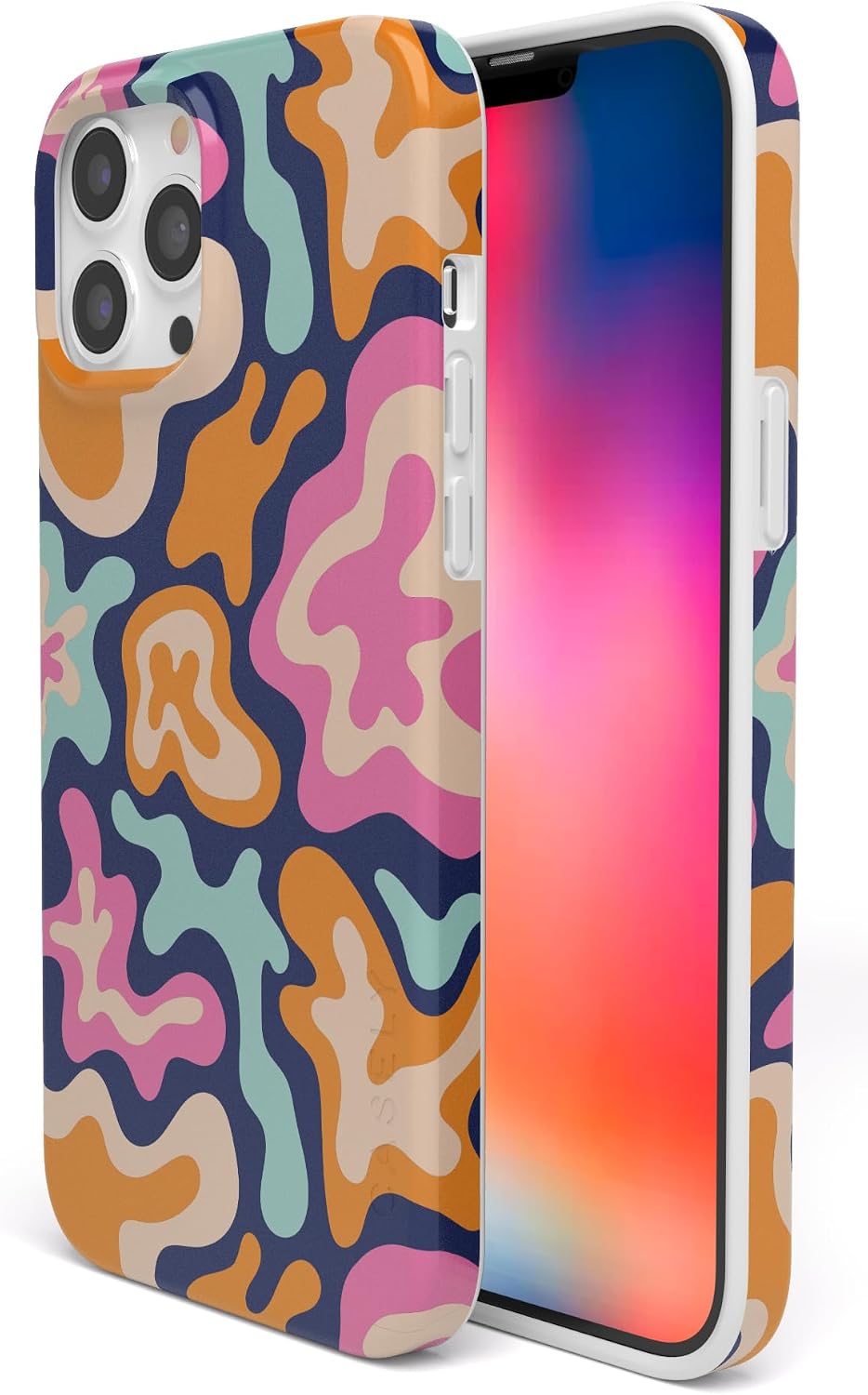 Casely iPhone 13 Pro Case | Midnight Color Splash | Abstract Retro | Compatible with MagSafe | Classic Ultra Slim Design