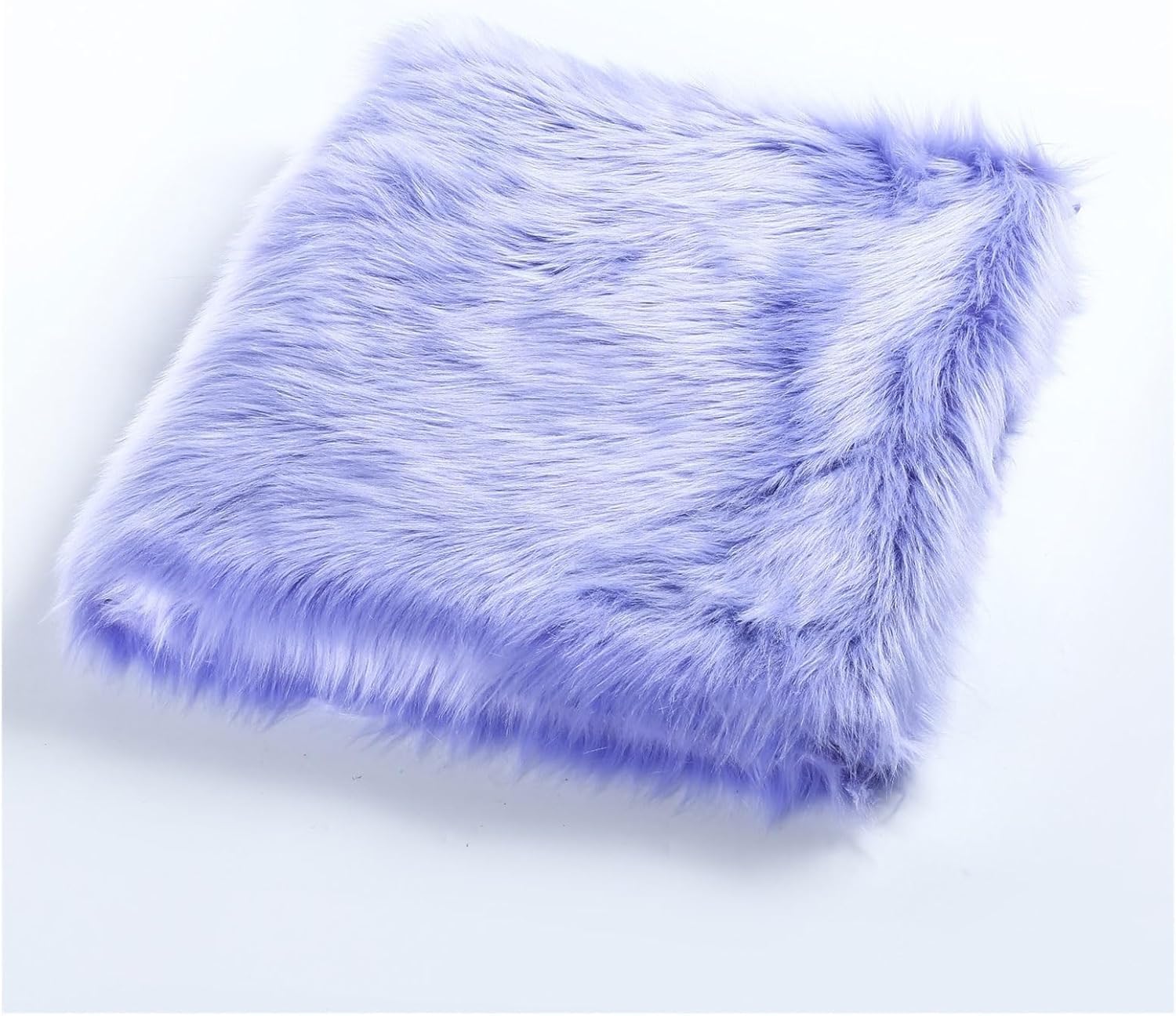 Materiał z długim włosiem ze sztucznego futra, Tkanina ze sztucznego futra(Blue-purple,50x180cm)