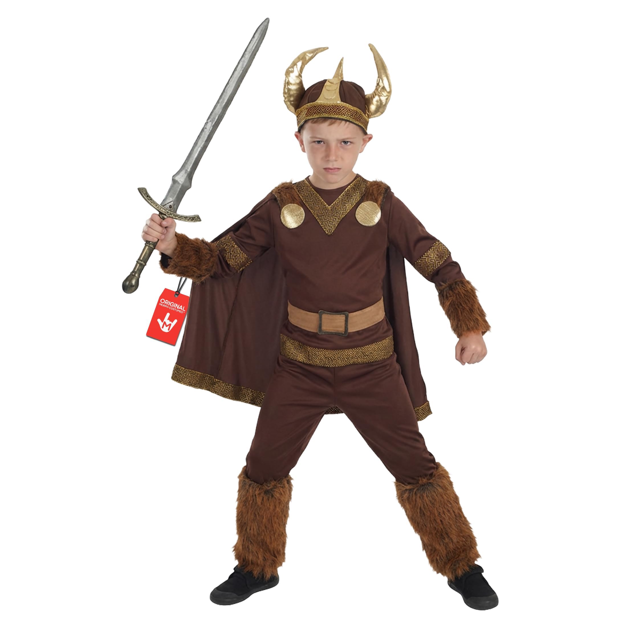 Fun Shack Wikinger Kostüm Kinder, Germanisches Halloween Kostüm Jungen, M