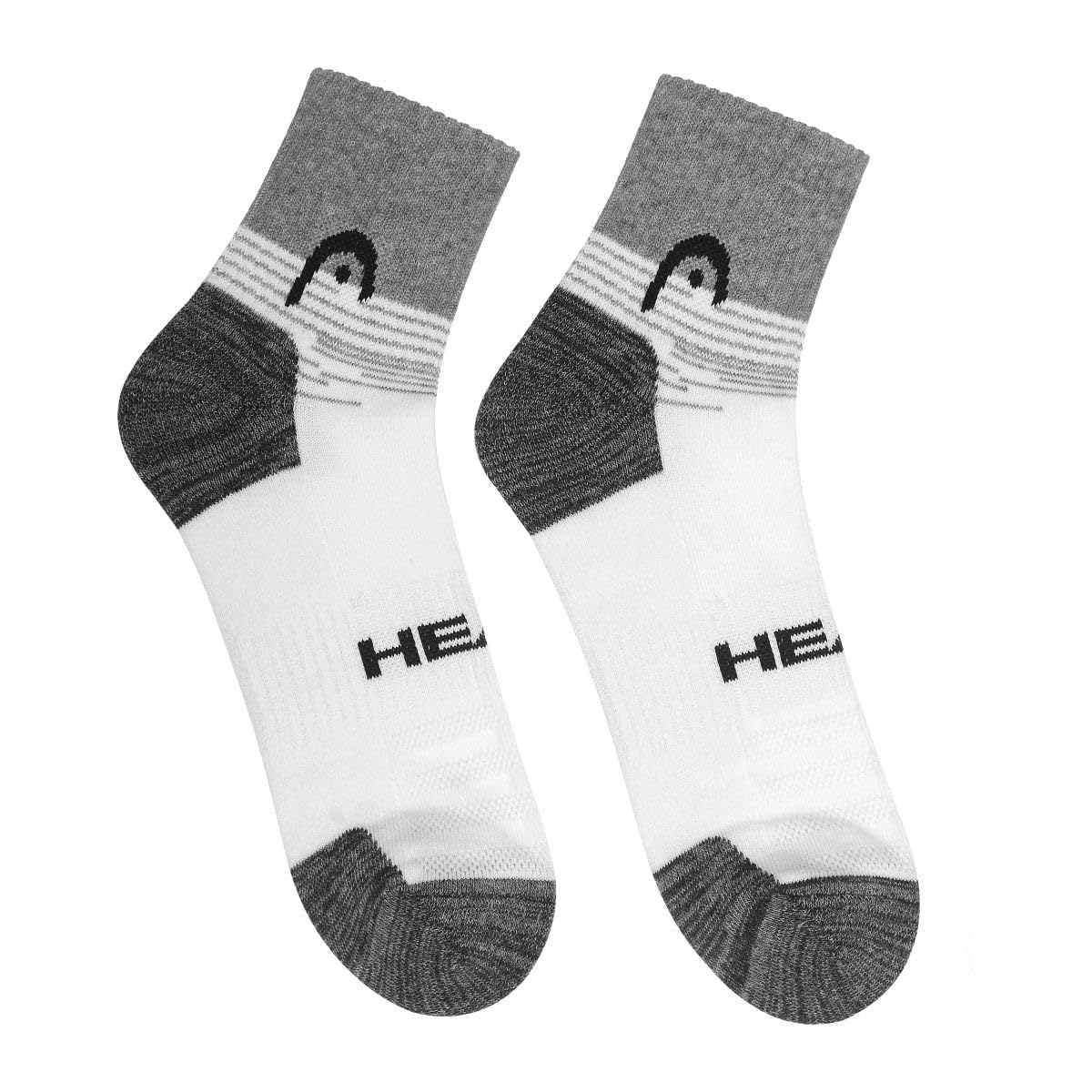 HEAD HSK-83 Ankle Socks (White/Grey Melange/Anthra Melange) - Image 5 thumbnail