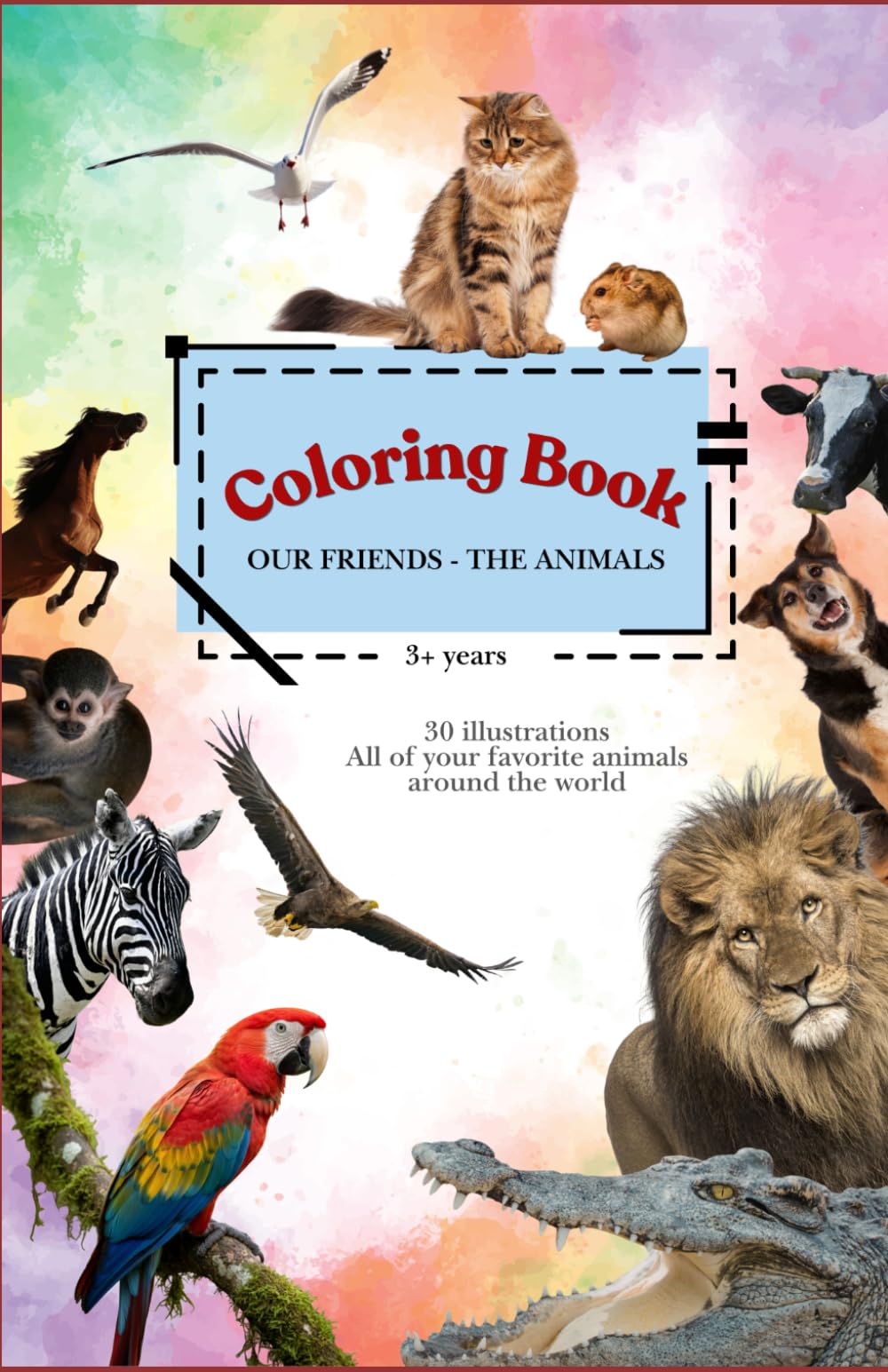 Coloring book: Our friends - the animals