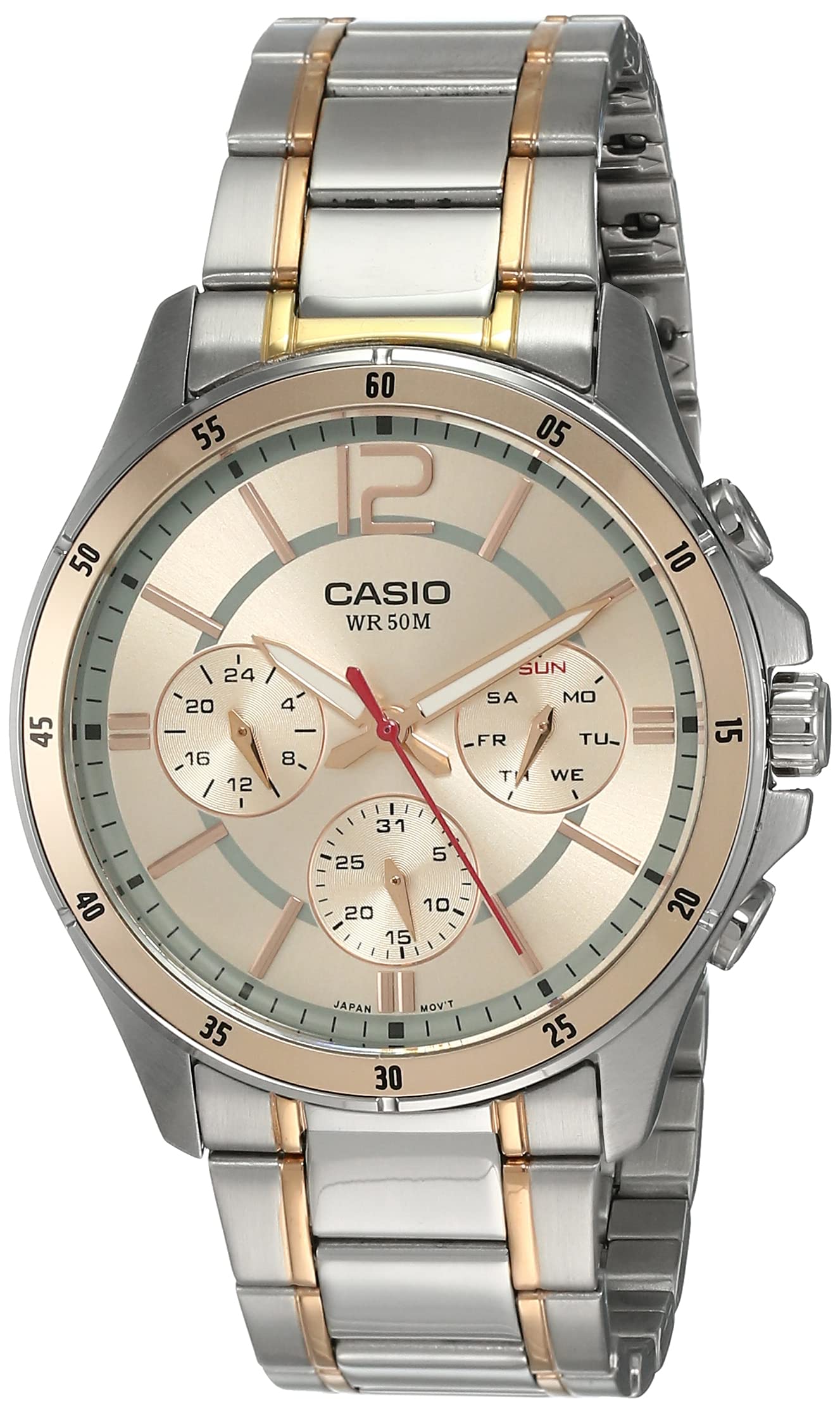 Casio Analog Rose Gold Dial Mens Watch-MTP-1374HRG-9AVIF (A1651) (B07YCT5Y7Z) Amazon Price History, Amazon Price Tracker