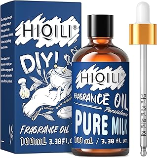 HIQILI Pure Milk Essential Oil 100ml - Gourmand Fragrance Oil for Diffuser, Laundry, Long Lasting Scented Oil for Soap, Bath Bomb, Candle Making 3.38 Fl Oz