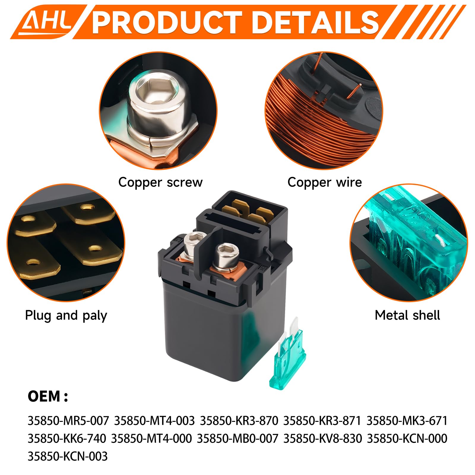 Amazon.com: AHL Starter Solenoid Relay for Kawasaki ZX636 Ninja ZX
