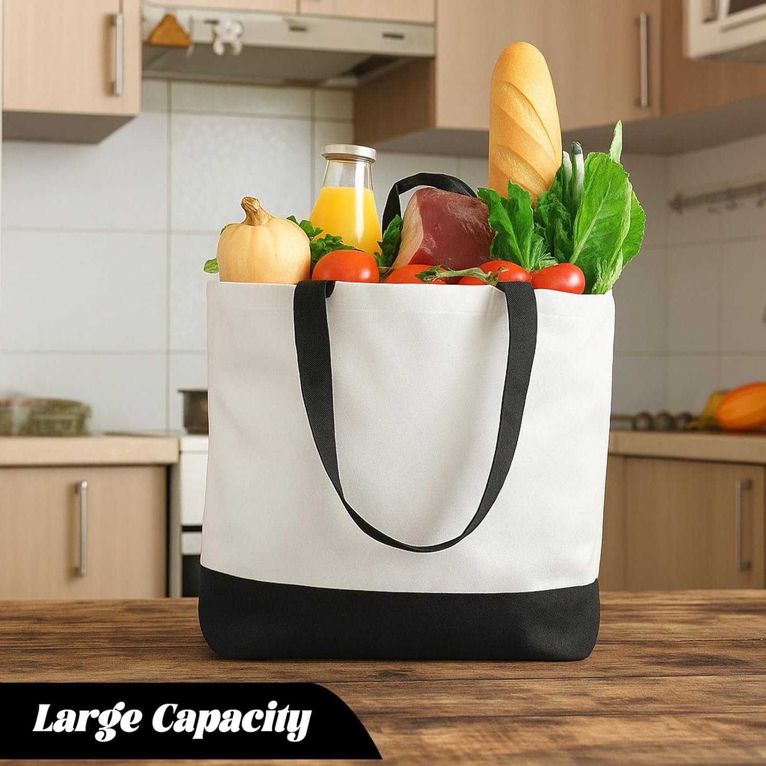 Retainbre 10 Pcs Sublimation Tote Bags Blanks Canvas Tote Bags Bulk Plain Tote Bag to Decorate DIY Craft Paint