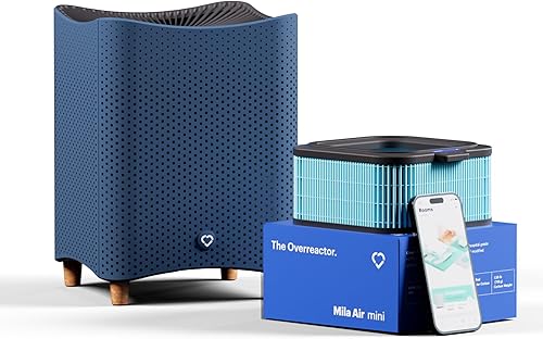 Mila Air Mini Smart Home Purificador de aire con filtro de repuesto HEPA Overreactor H14, elimina formaldehído, compuestos orgánicos volátiles, disponible en Yaxa Costa Rica