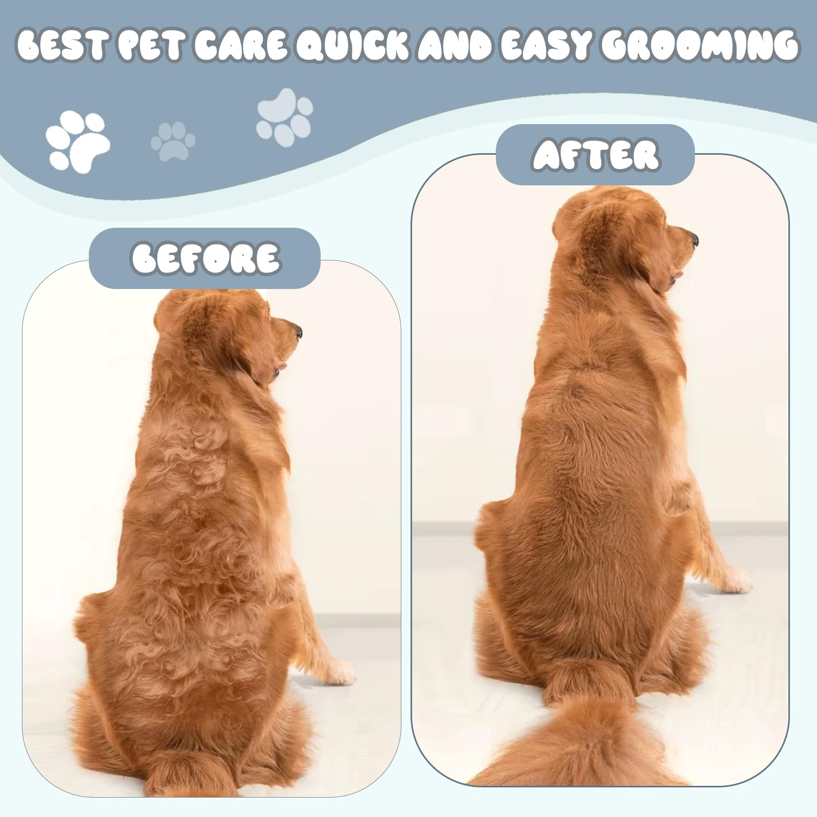 Petsboro Mataway E Peigne électrique 2 en 1 pour chien et chat