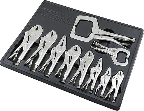 K Tool International Vice Grips KTI58730 - Juego de 10 piezas de herramientas automotrices con bandeja organizadora