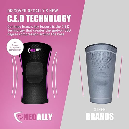 Miniatura 6 de NeoAlly - Rodilleras deportivas, rodilleras versátiles para disuadir lesiones y dolor de rodilla, soporte de rodilla antideslizante para hombres y