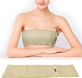 Abdomencare Breast Implant Stabilizer Band I Post Surgery Breast Band Chest Compression Wrap For Women I Breast Augmentation Band I Bra Breast Reduction Recovery Supplies For Healing I One Size (Beige)