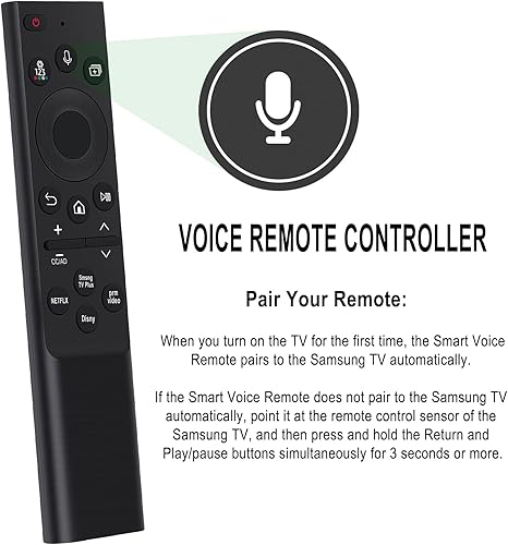 Miniatura 3 de Allimity BN59-01385A - Control remoto de voz de repuesto compatible con modelos 2022 Samsung QLED 4K UHD HDR Smart TV BG970 LS01B LS05B S95B Q60B