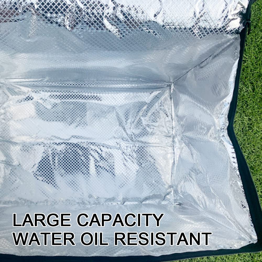 Sac isotherme pliable 16/28/50 L, sac isotherme réutilisable, sac de pique-nique extérieur isolé froid et chaud, sacs isothermes pour le déjeuner, le pique-nique, le camping, la plage, le barbecue, l