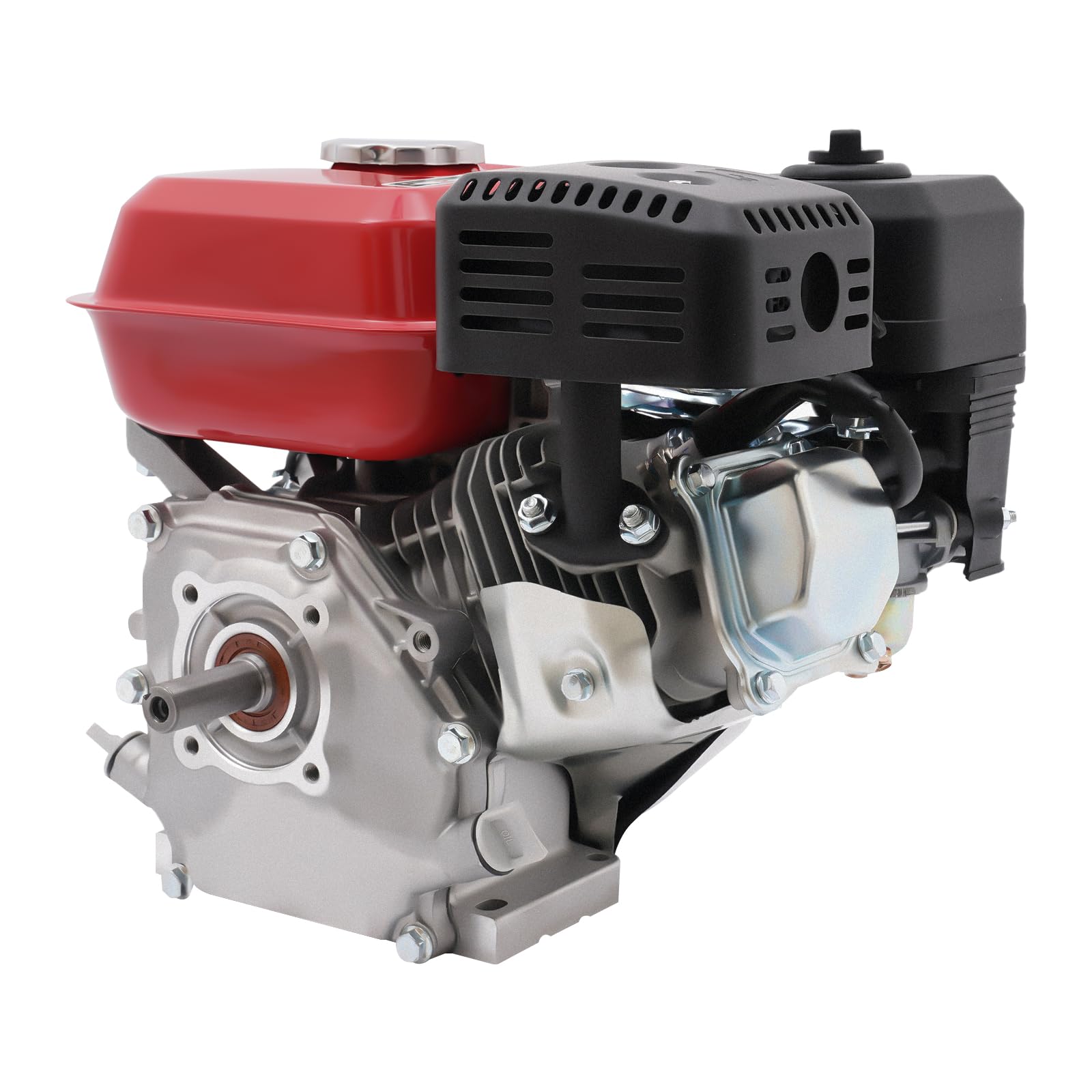 Motor de gasolina de 7,5 CV de 4 tiempos, motor industrial Go Kart, motor de arranque manual, motor silencioso de pie, motor de 4000W con refrigeración por aire para bombas de agua, generadores, karts