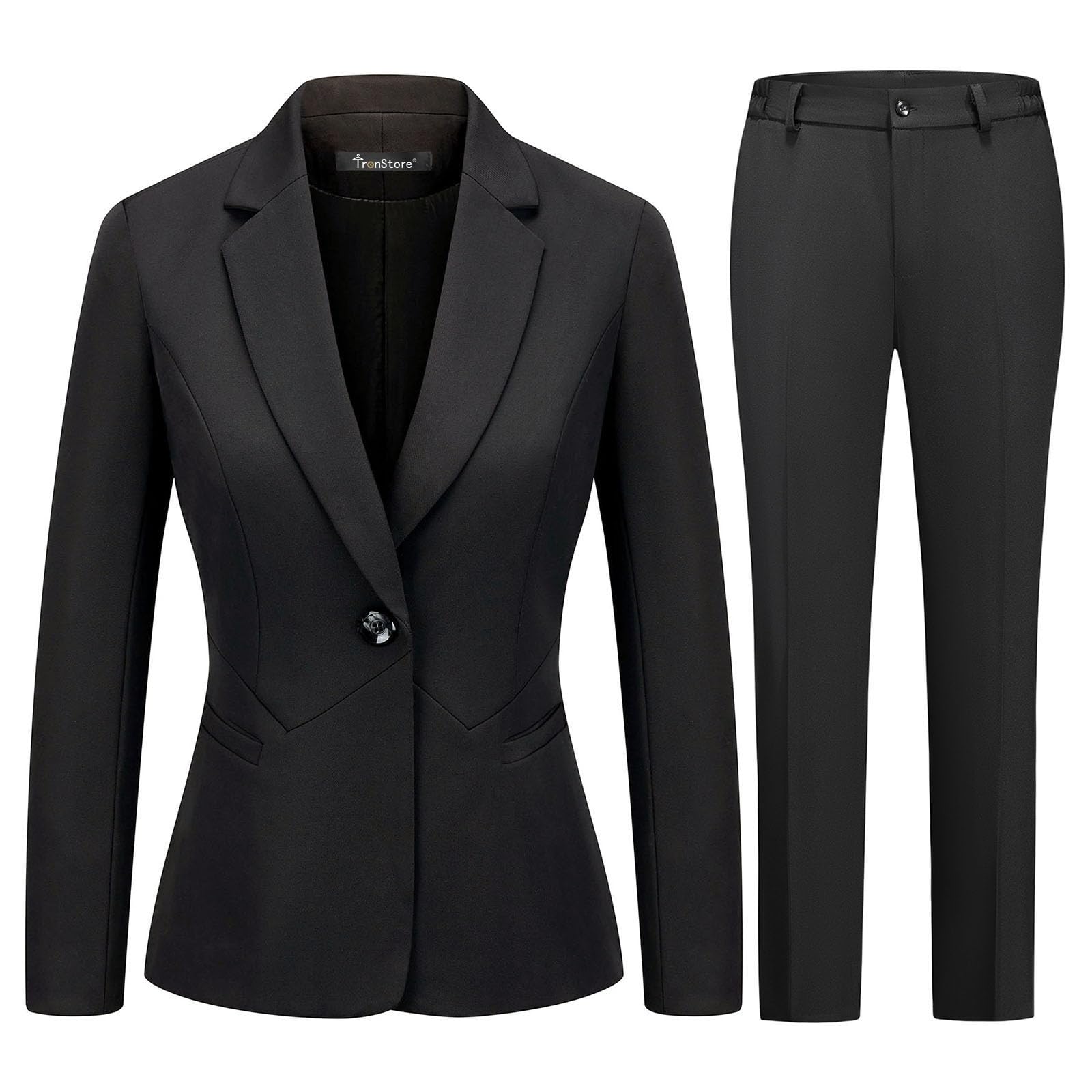 Women's Business Suits for Work Professional 2 Piece Slim Fit Outfits