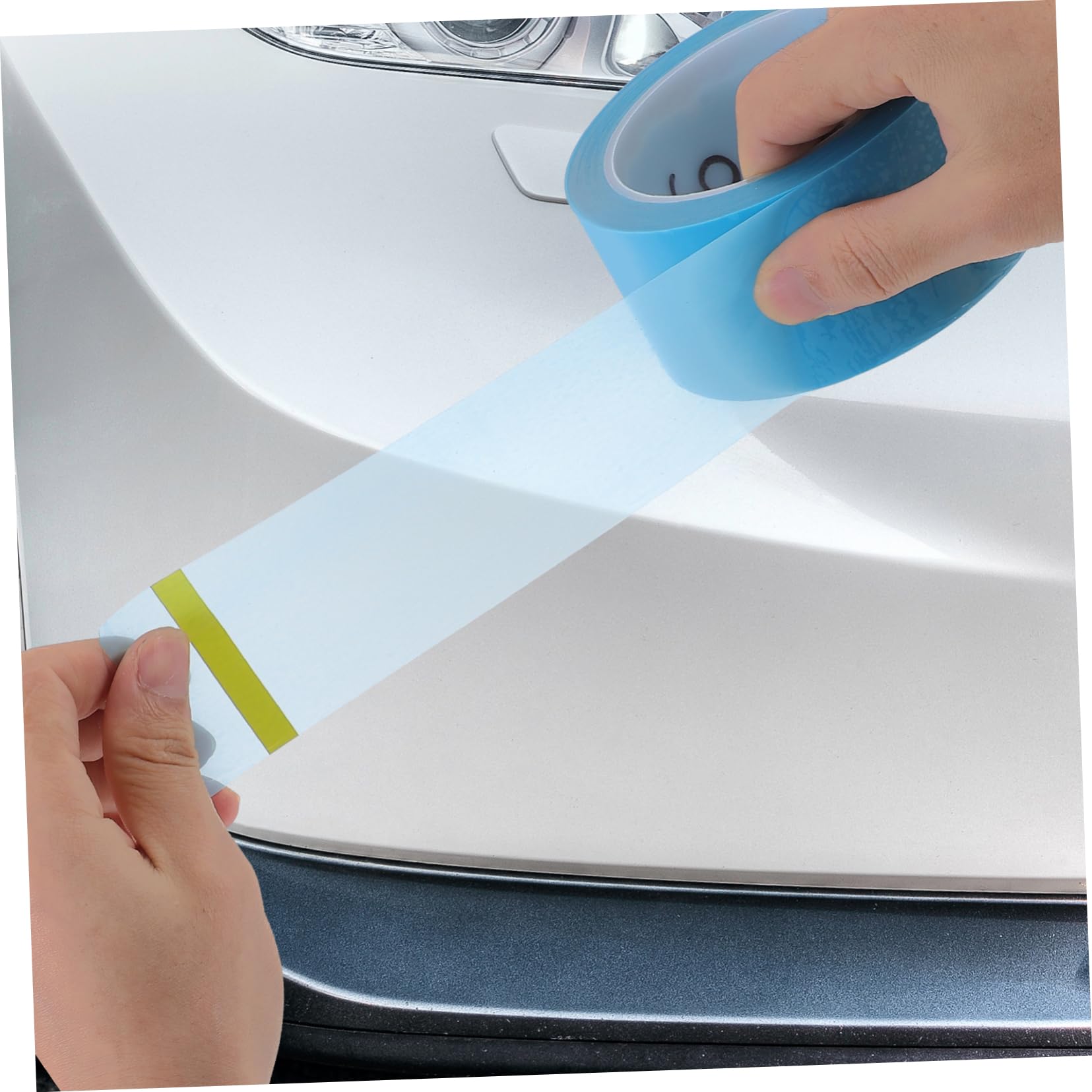 OUNONA 5 rouleaux Ruban de Masquage Auto Résistant Déchirure Adhésif Fort pour Peinture Automobile Courbe Long Assortiment Protection Rayure Carrosserie et Seuil Couleur Aléatoire