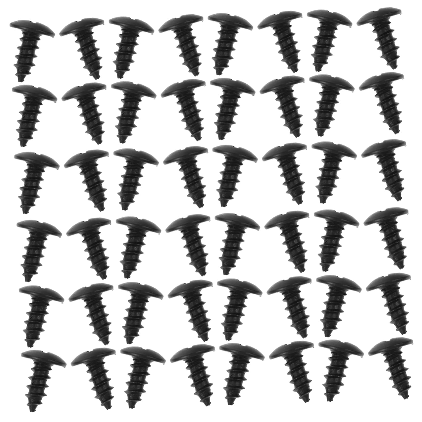 SOLUSTRE 500stücke Miniatur Möbel Schrauben Metall Schwarze Oxidierte Schraubenzubehör Für Heimwerker Und Möbelreparatur
