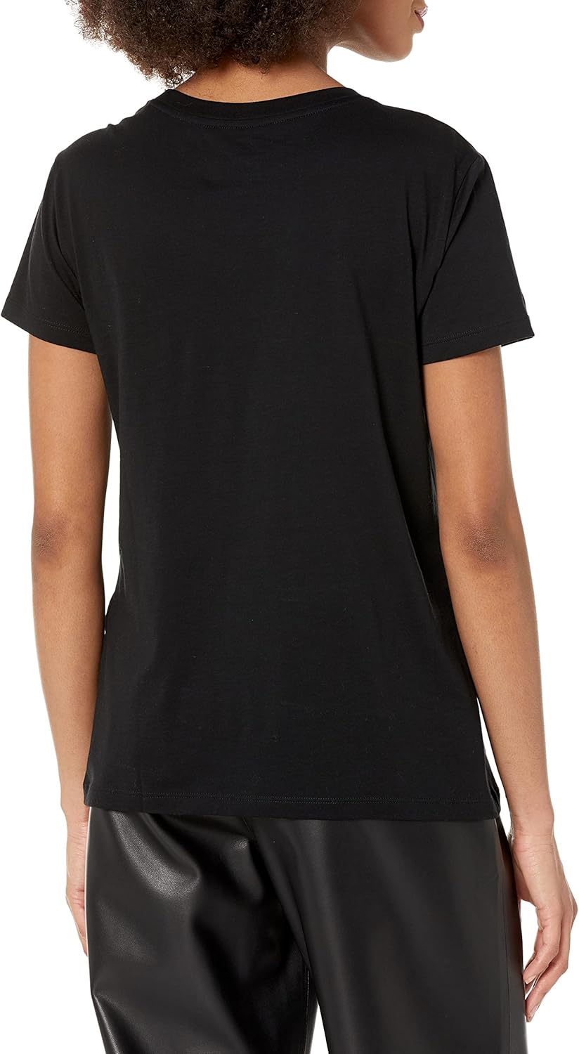 Armani Exchange Women's Repeated Circle Logo Pima Tee - Image 2