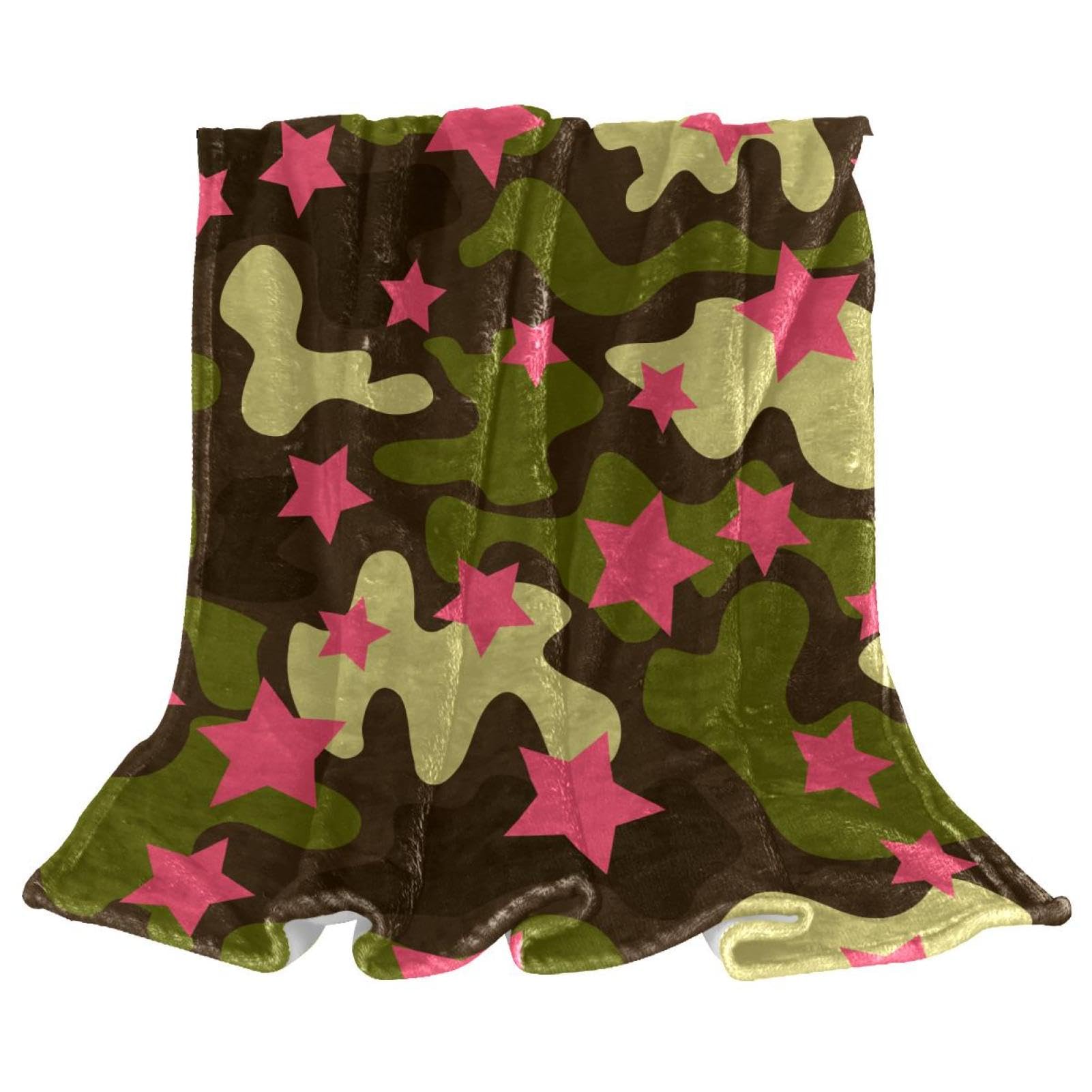 Couverture de canapé polaire étoiles camouflage : l'idée cadeau utile