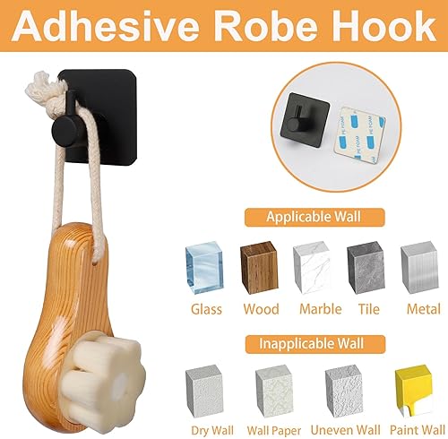 Miniatura 5 de TocTen Juego de accesorios de baño, juego de toallas de baño de acero inoxidable grueso, incluye toallero para baño+soporte para papel higiénico+3